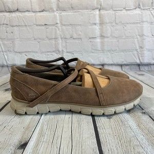 Skechers EZ Flex 3.0 Rare Treasure Memory Foam Mary Jane Brown Shoes Size 9